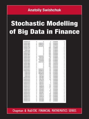 cover image of Stochastic Modelling of Big Data in Finance